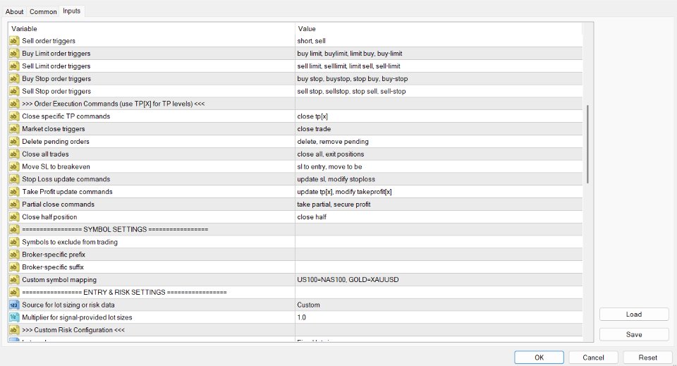Screenshot #3 EchoTrade Telegram to MT4 Copier