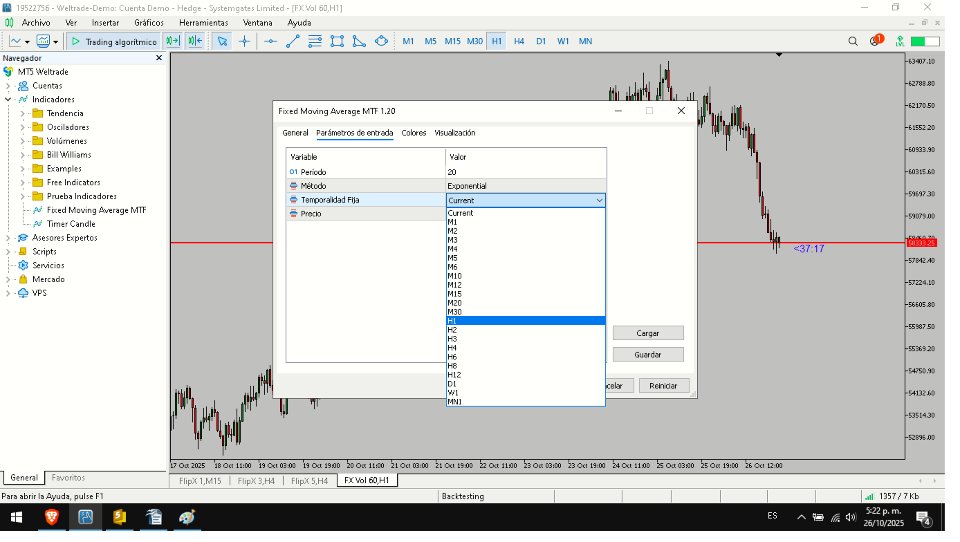 Screenshot #3 Fixed Moving Average MTF