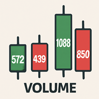 Volume Data In Number on Candles
