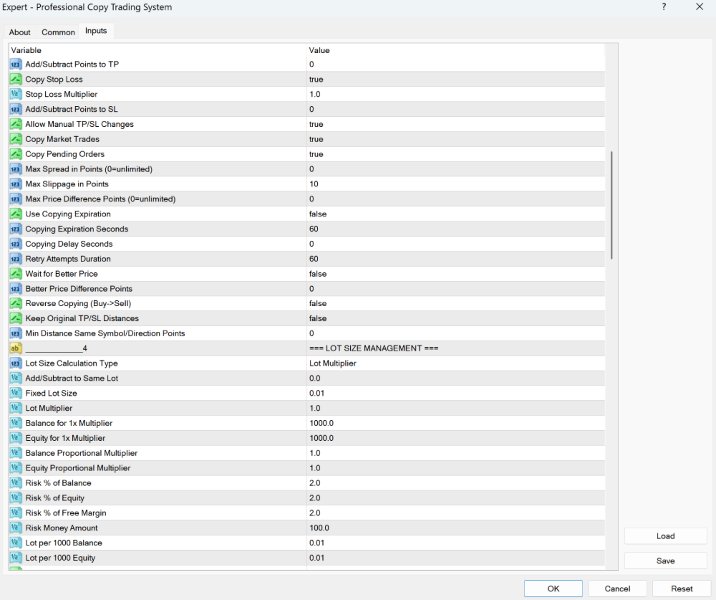Screenshot #2 Professional Copy Trading System MT4
