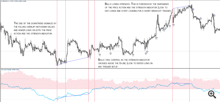 Price Action Strength market sentiment example