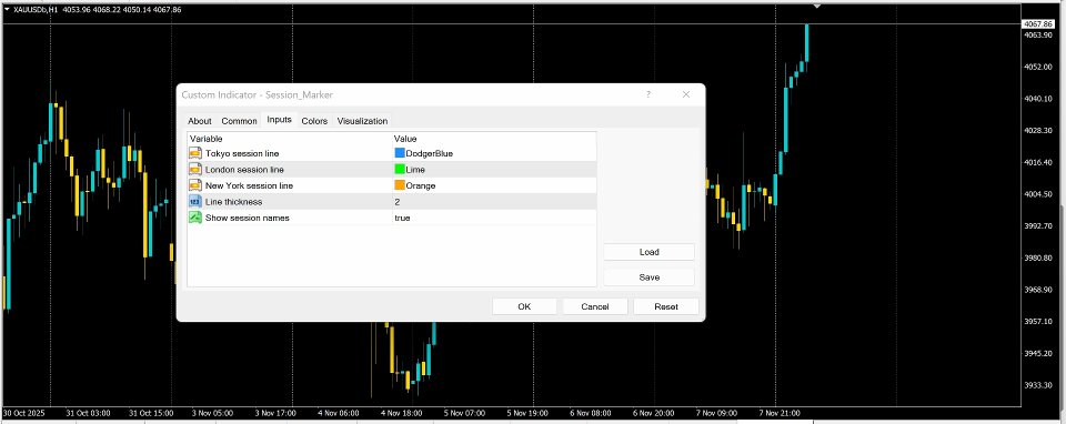 Screenshot #2 Session Marker