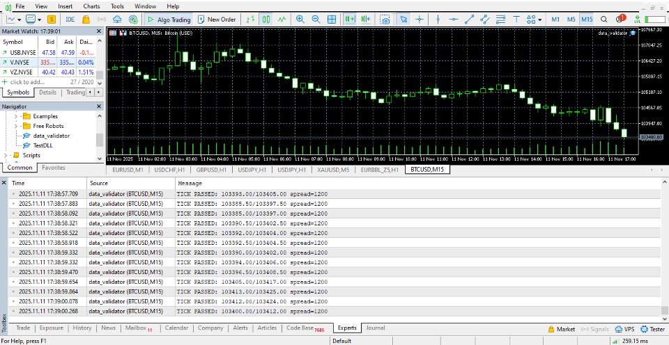 Imagens #3 VConnect Ticks Data Validator