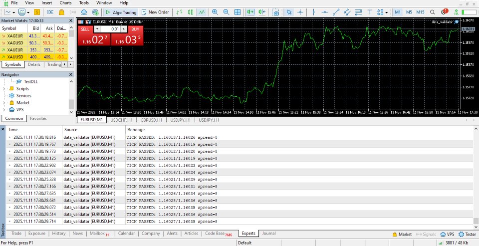 Imagens #1 VConnect Ticks Data Validator