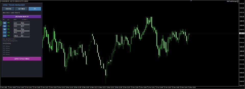 Screenshot #3 Grid Trading Manager EA