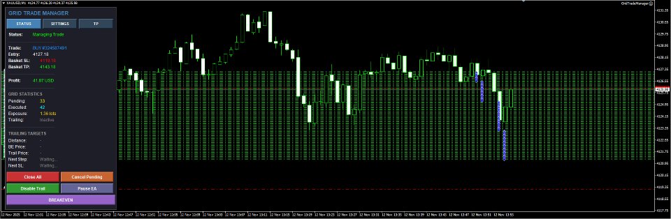 Screenshot #4 Grid Trading Manager EA