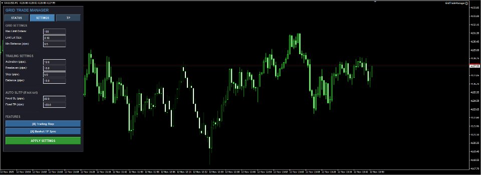 Screenshot #2 Grid Trading Manager EA