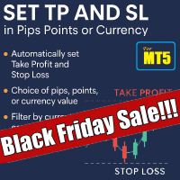 Set TP and SL in Pips Points or Currency MT5