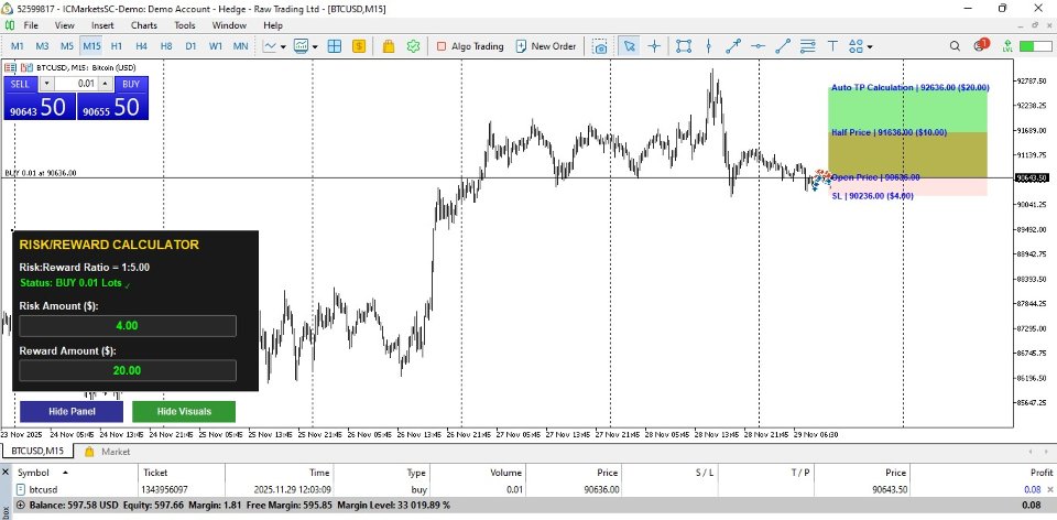 Capture d'écran #2 RR Ratio KS Visual Calculator
