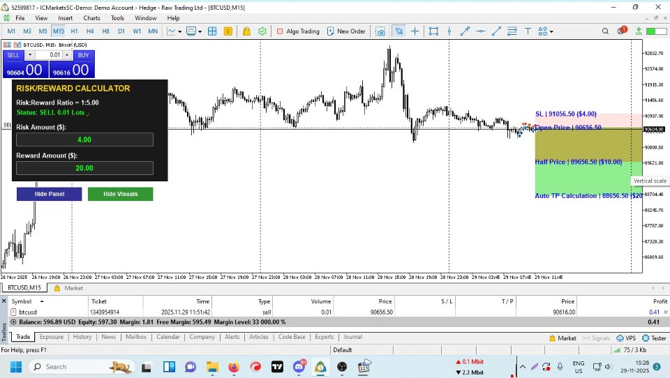Capture d'écran #4 RR Ratio KS Visual Calculator