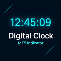 Digital Clock Real Time Display expert advisor logo for MT5