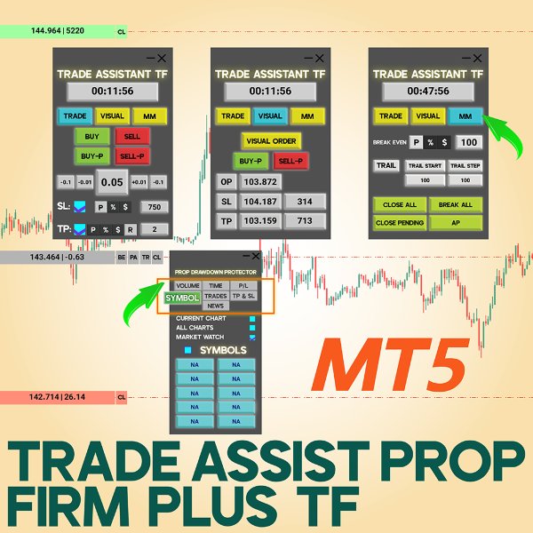 スクリーンショット #1 Trade Assist Prop Firm Plus TF Expert MT5