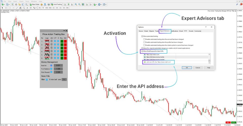 截图 #4 Price Action Trading Box Manager Expert For MT4