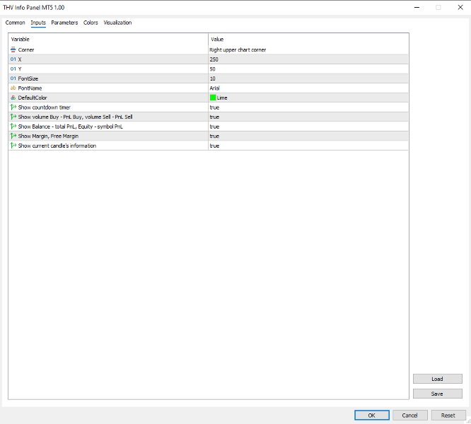 Screenshot #3 THV Info Panel MT5