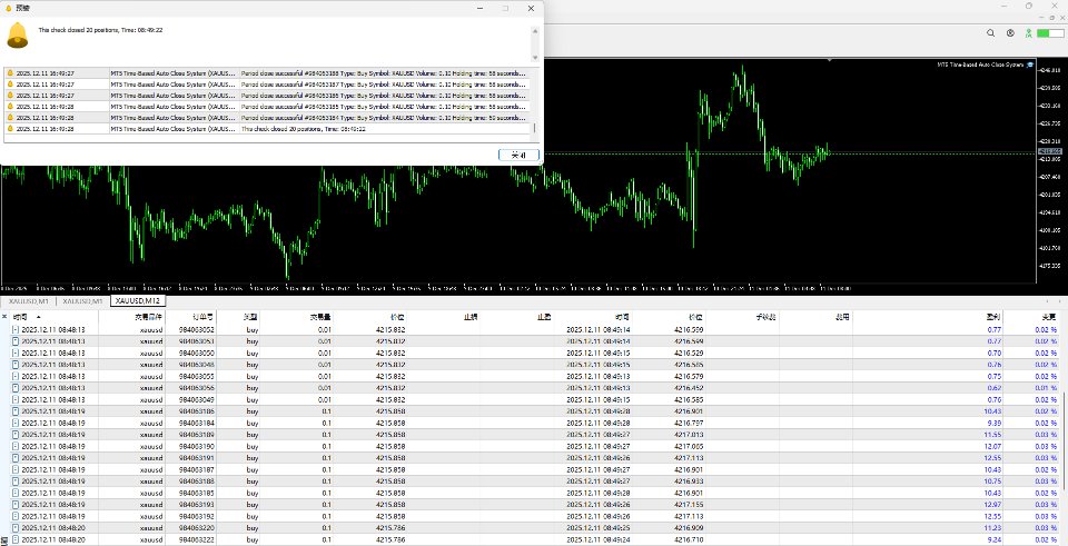 截图 #1 MT5 Time Based Auto Close System