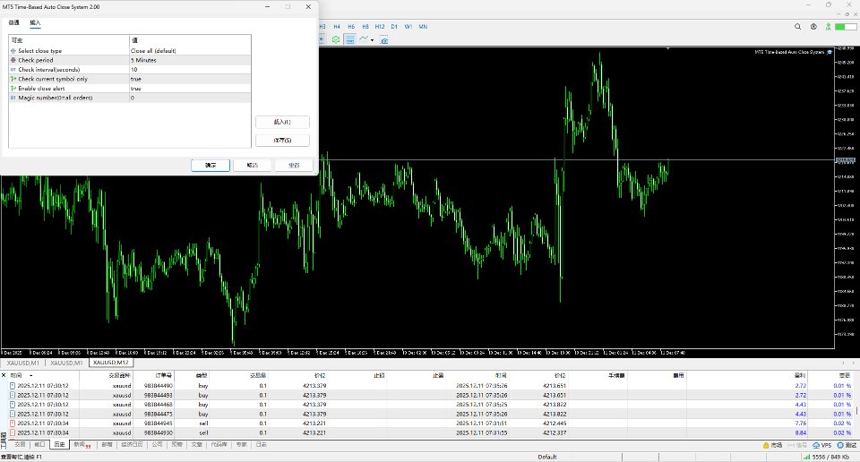 截图 #4 MT5 Time Based Auto Close System