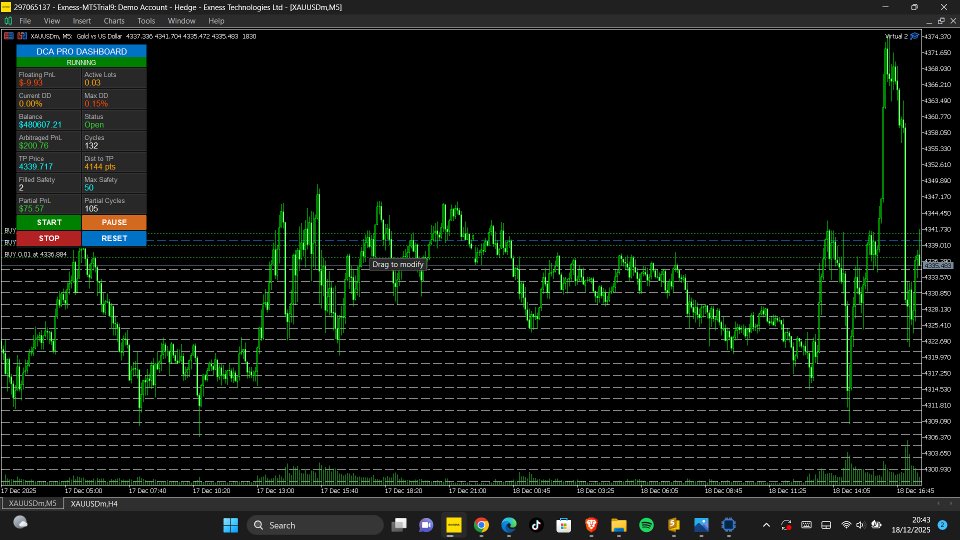 Screenshot #1 DCA System EA