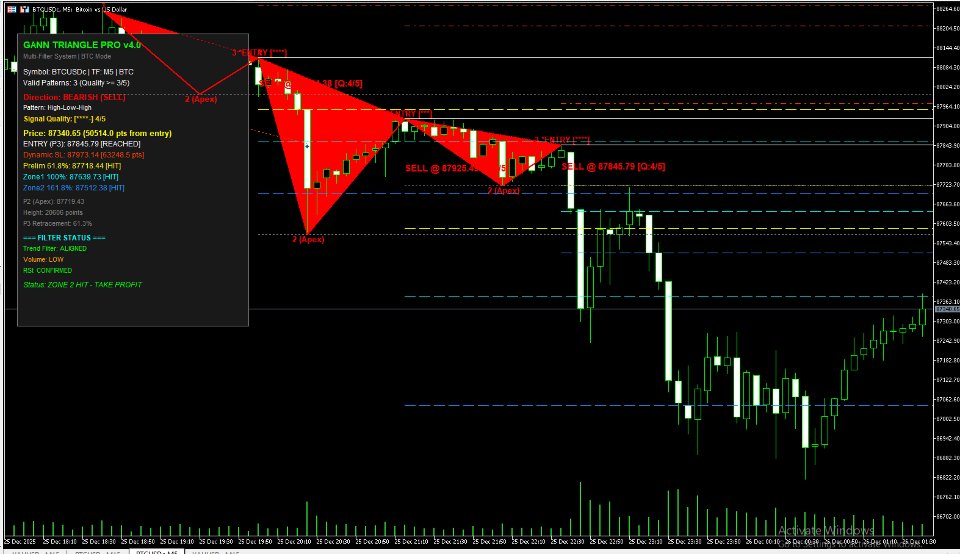Screenshot #1 Triangle Pattern Gann Ea Pro