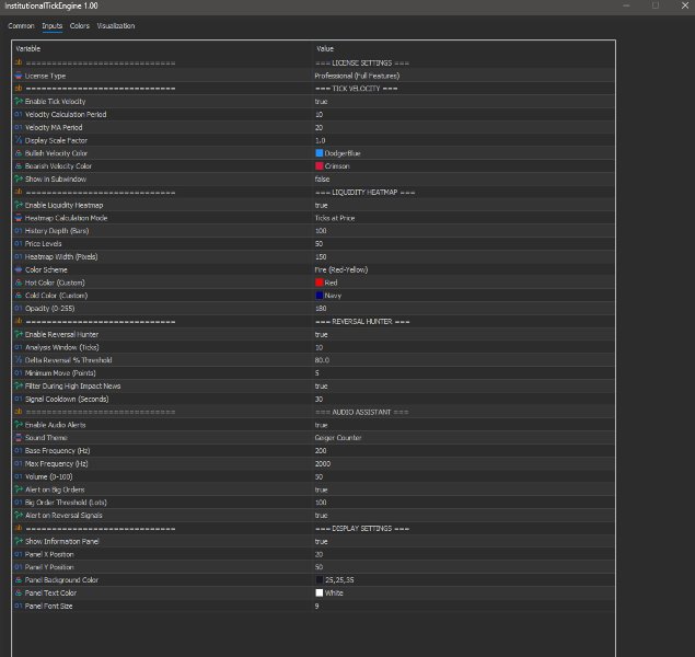 Screenshot #3 Institutional Tick Engine STD