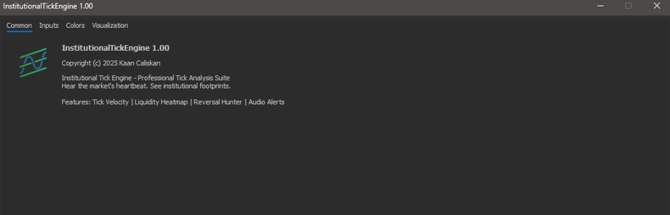 Screenshot #2 Institutional Tick Engine STD