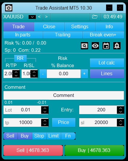 Comments | Trade Assistant MT5 | Buy Trading Utility for MetaTrader 5