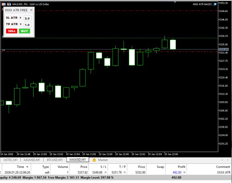 Screenshot #2 ATR Position Manager BASIC