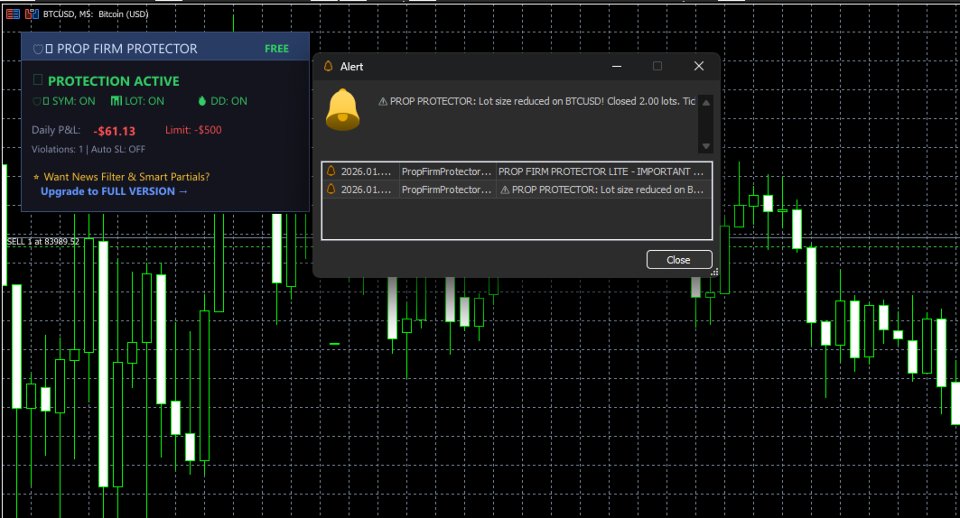 Screenshot #3 Prop Firm Protector Basic