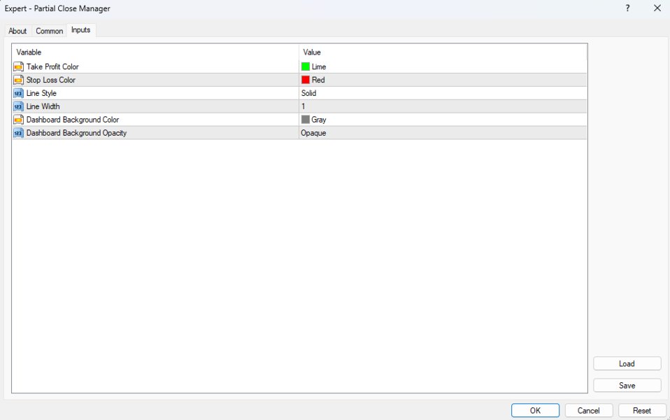 Screenshot #3 Partial Close Manager