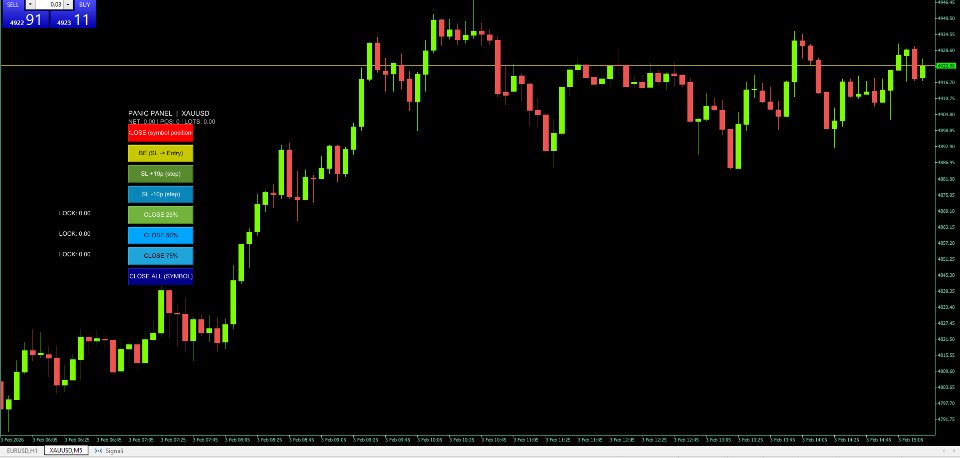 Screenshot #1 Panic Panel MT5