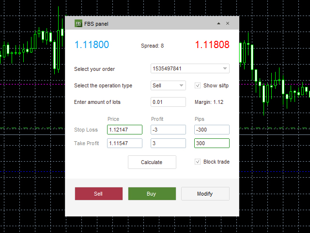 Download The Fbs Panel Trading Utility For Metatrader 4 In - 