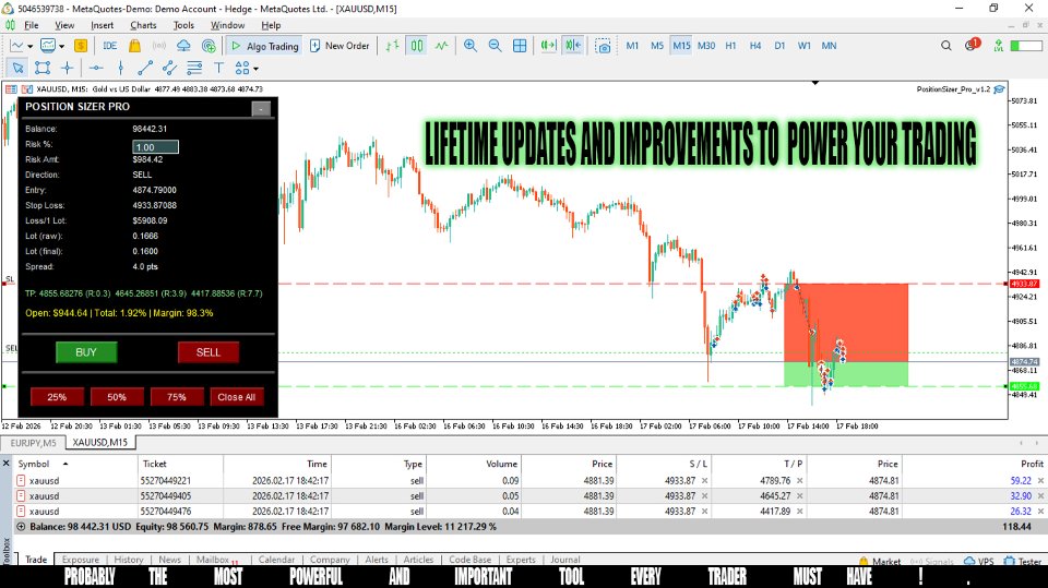 Captura de pantalla #1 Position sizer pro