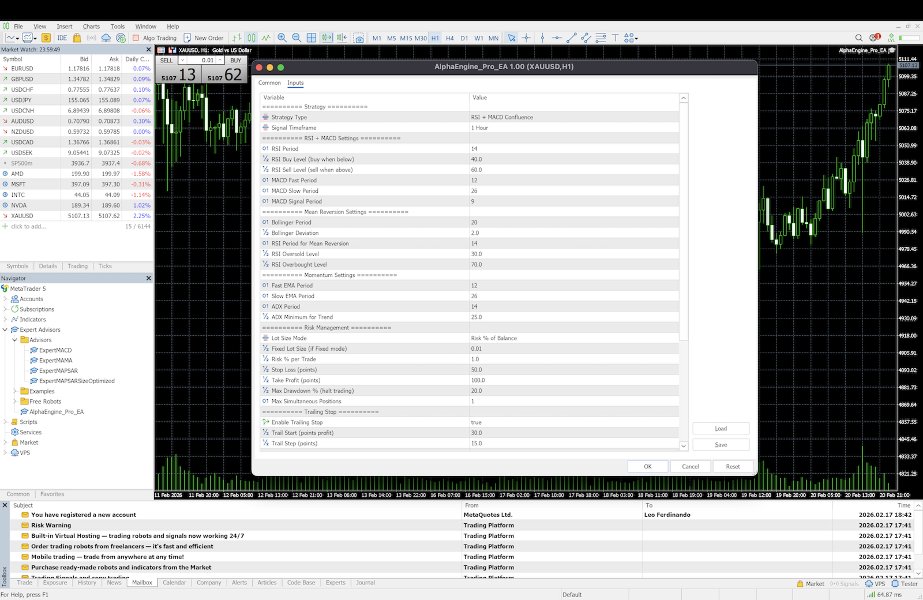 スクリーンショット #1 AlphaEngine Pro EA