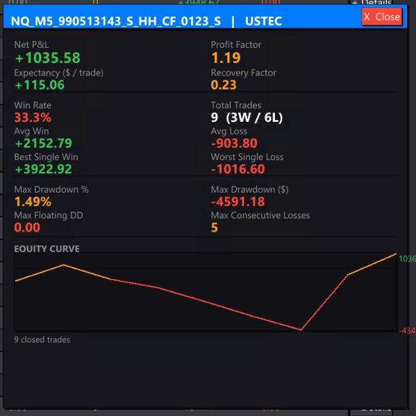 Screenshot #4 Quant Panel