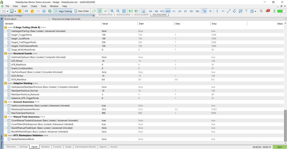 Screenshot #4 CandleStreak EA Basic