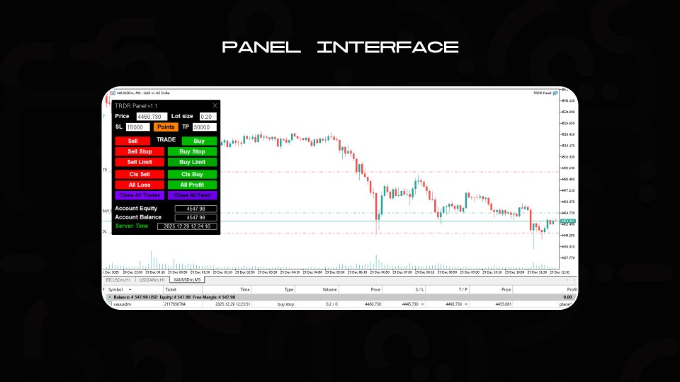 Screenshot #2 TRDR Panel