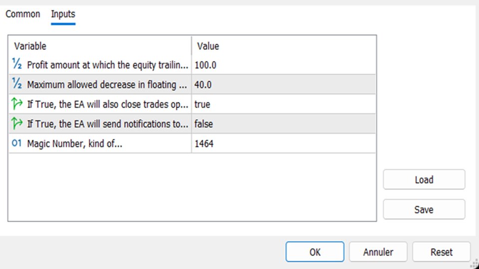 Screenshot #2 Equity Trailing Stop