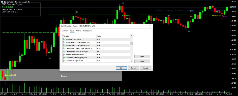 Ekran görüntüsü #4 SMC Structure Engine
