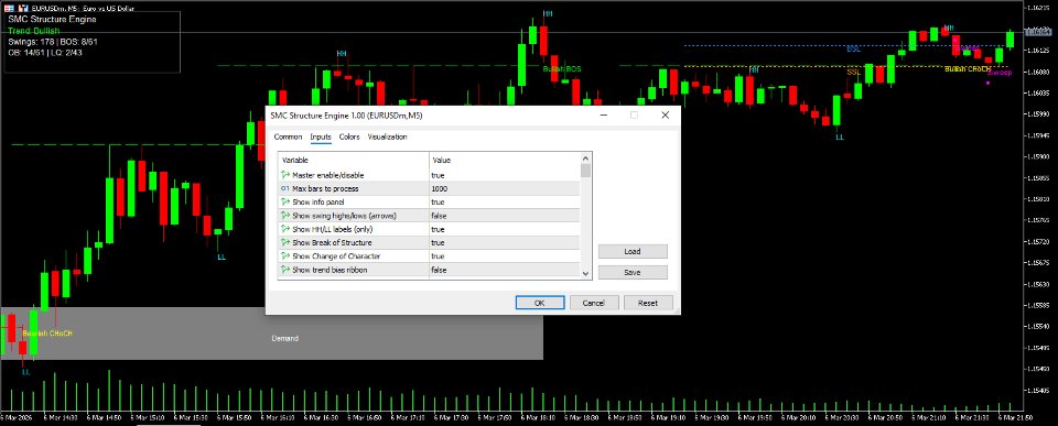 Ekran görüntüsü #3 SMC Structure Engine