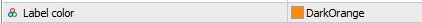Panel Label Color input value