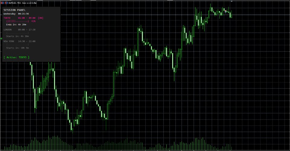 Screenshot #1 Session panel