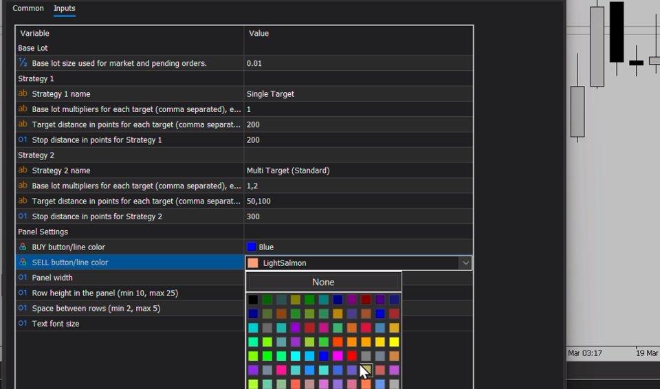 Screenshot #2 Forex17 Mouse Trading Assistant Basic