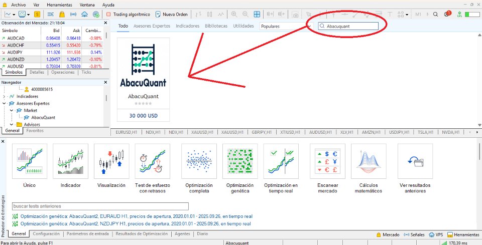 Screenshot #1 AbacuQuant