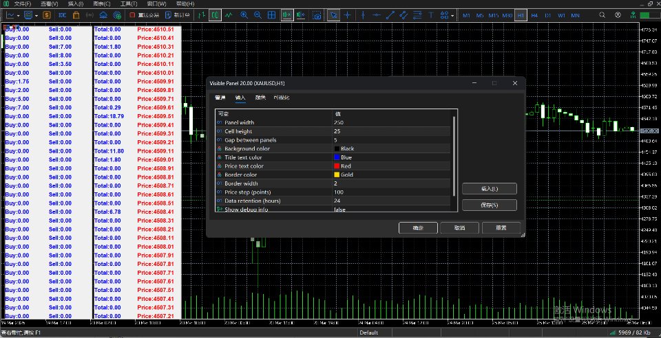 Screenshot #1 Visible Panel