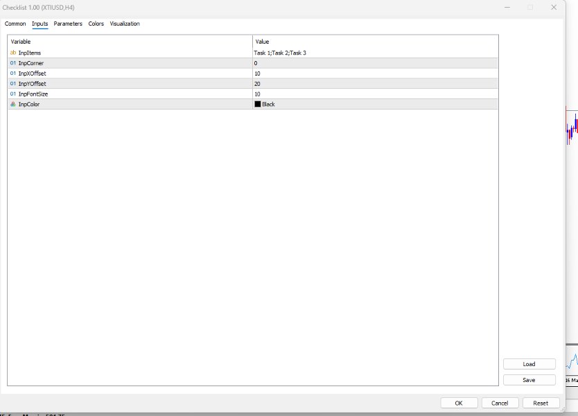スクリーンショット #1 Checklist Indicator