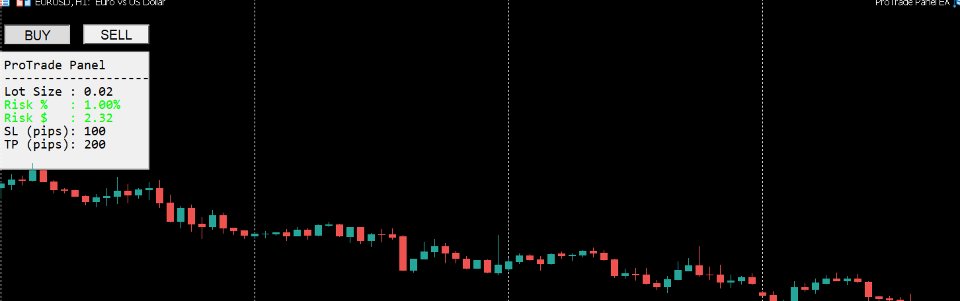 Ekran görüntüsü #1 ProTrade Panel EA