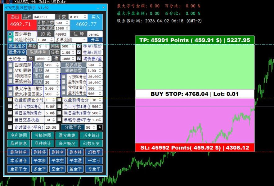 Captura de pantalla #2 MT5TradeRiskMM