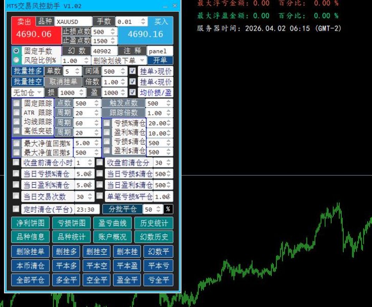 Captura de pantalla #1 MT5TradeRiskMM