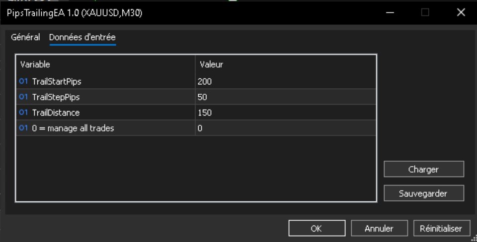 Screenshot #2 PipsTrailingEA
