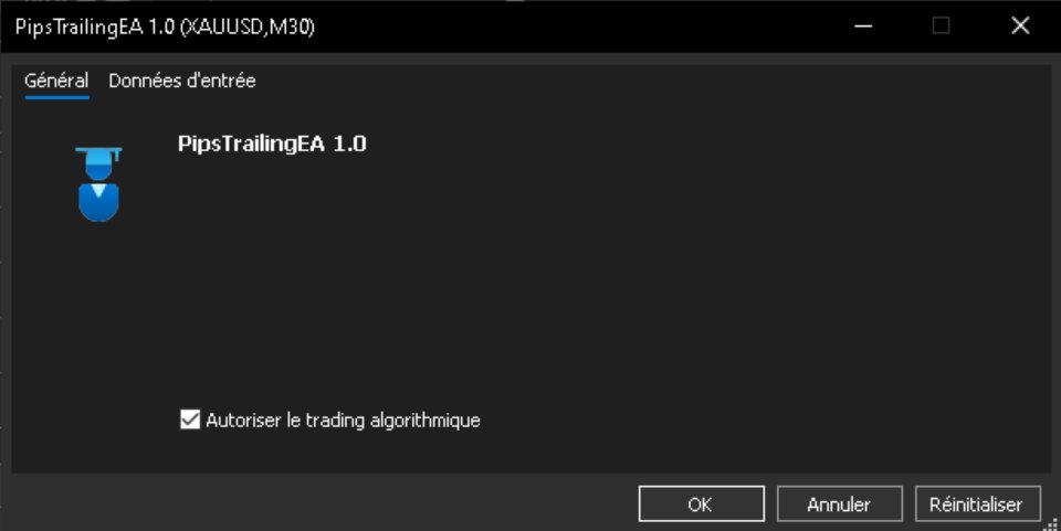 Screenshot #1 PipsTrailingEA