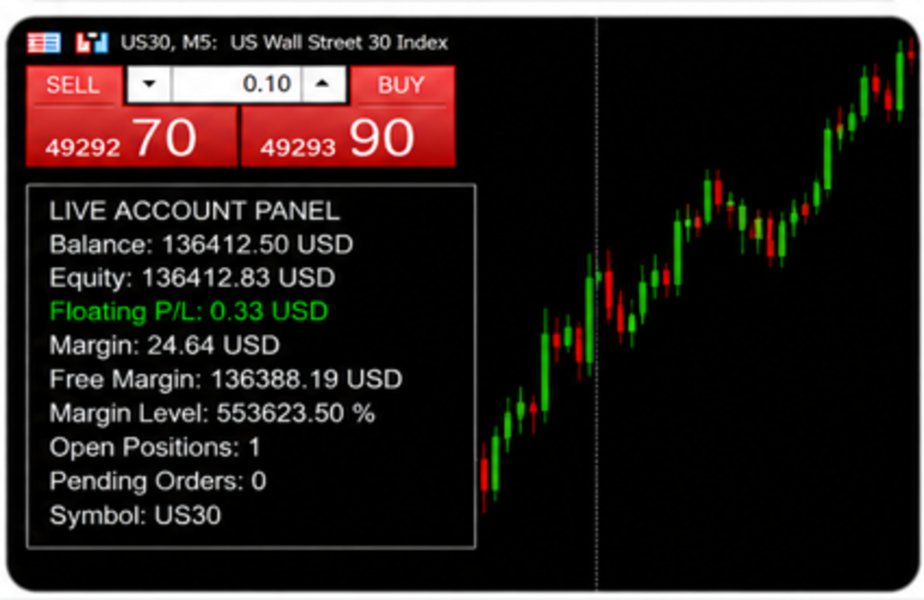 スクリーンショット #1 Info Panel MT5